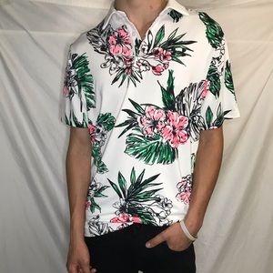 Under Armour flower print polo